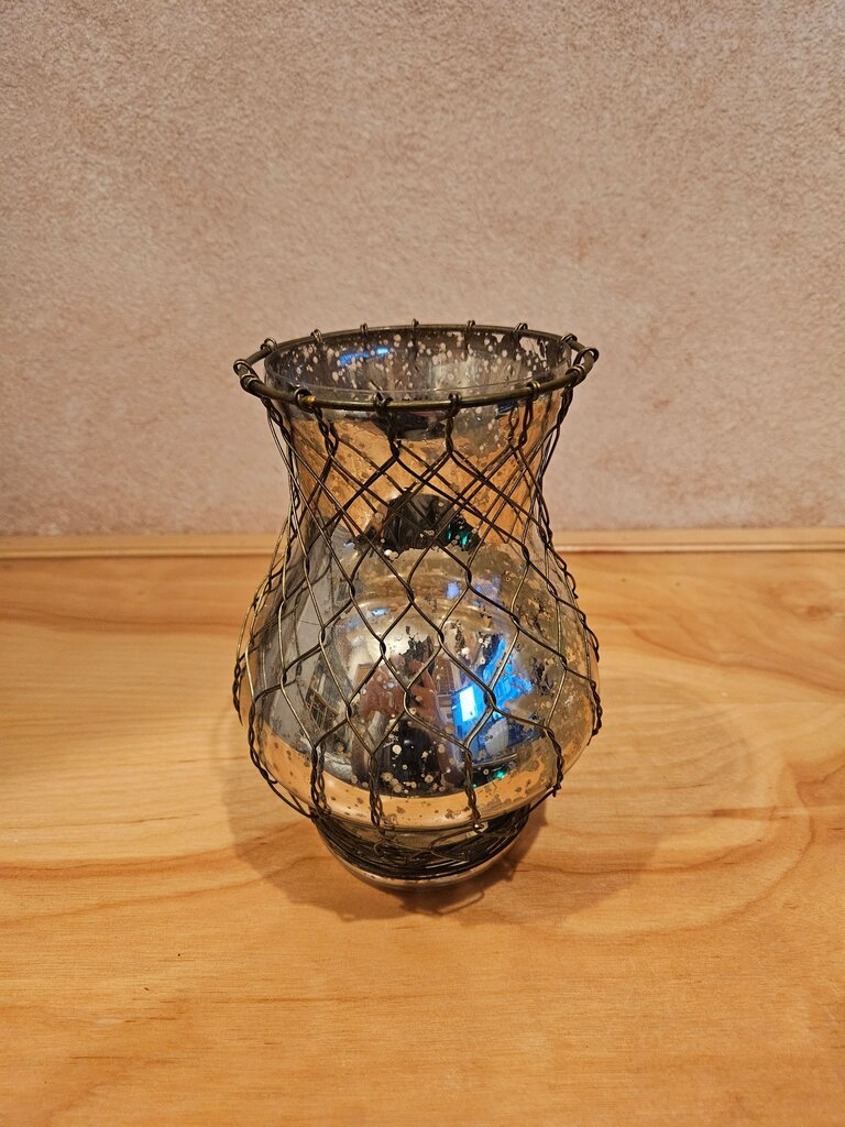 Vintage Glass Candle Holder