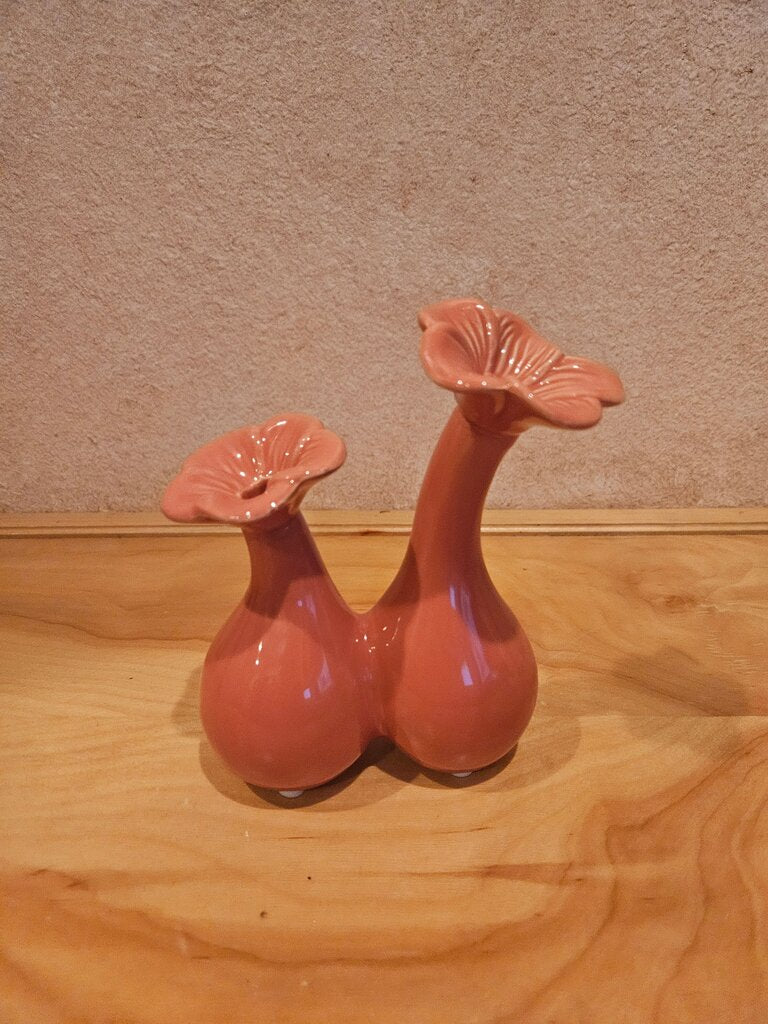 Ceramic Vintage Pink Jack in the Pulpit Vase Flower