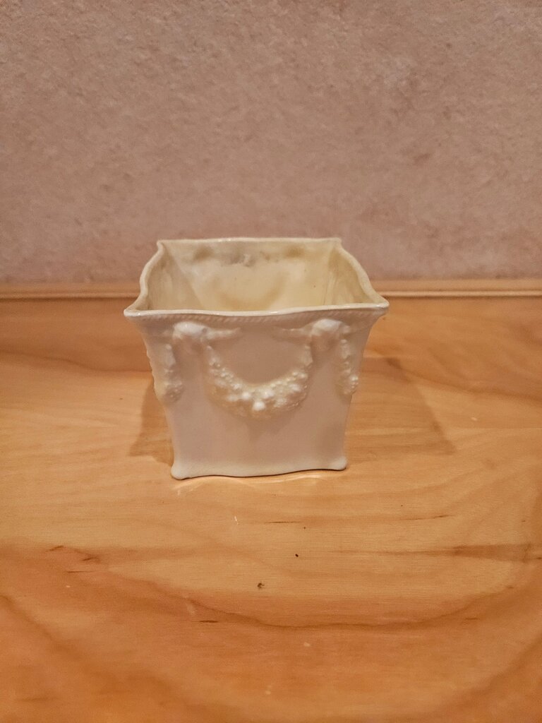 Ceramic Flower Pot for Floral Arrangement Small White Decorative Planter