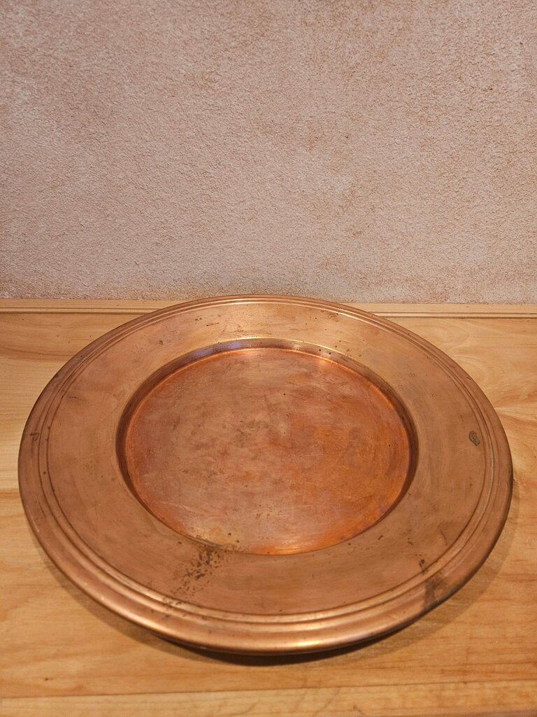 Extra large Copper serving Plate/table decor potterybarn