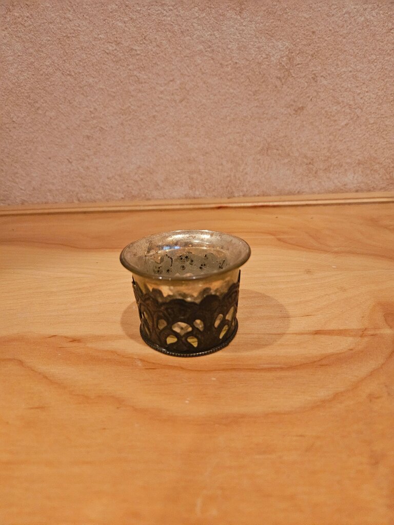 Decorative Silver Candle Holder