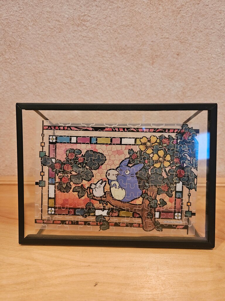 Studio Ghibli Totoro Puzzle Framed Art / riser/display base
