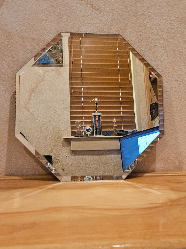 Octagonal edged Decorative Mirror