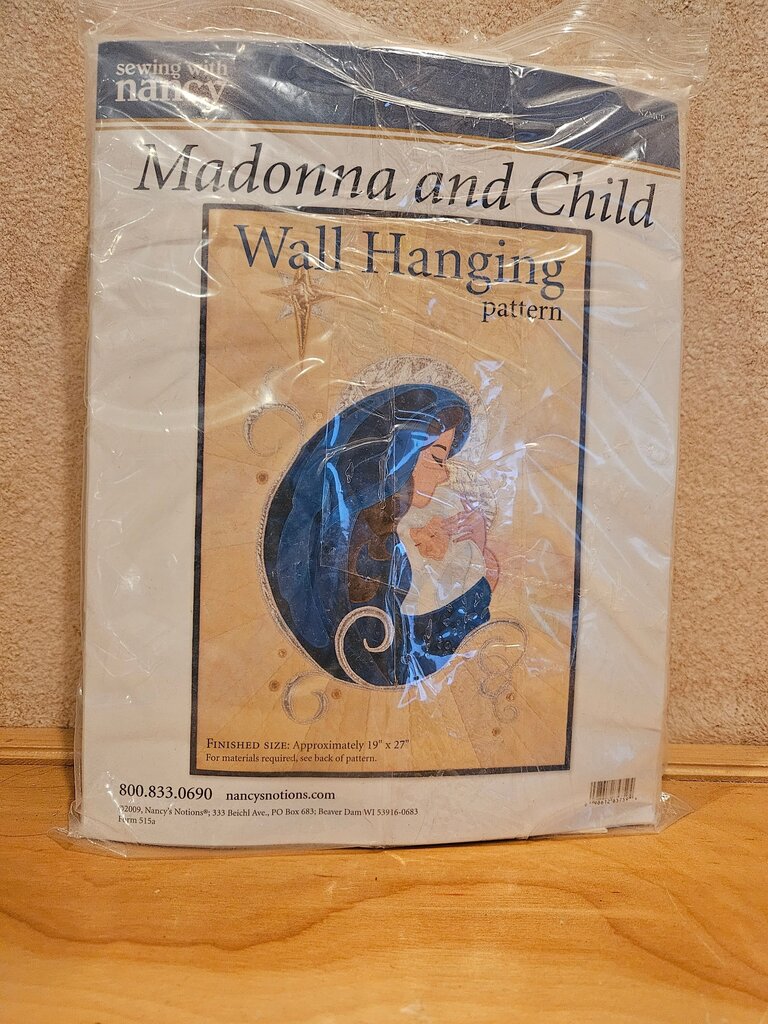 Madonna and Child Wall Hanging Pattern with fabric to complete!