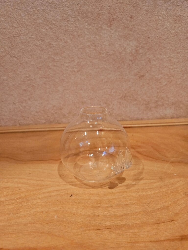 Clear Glass Decorative Vase