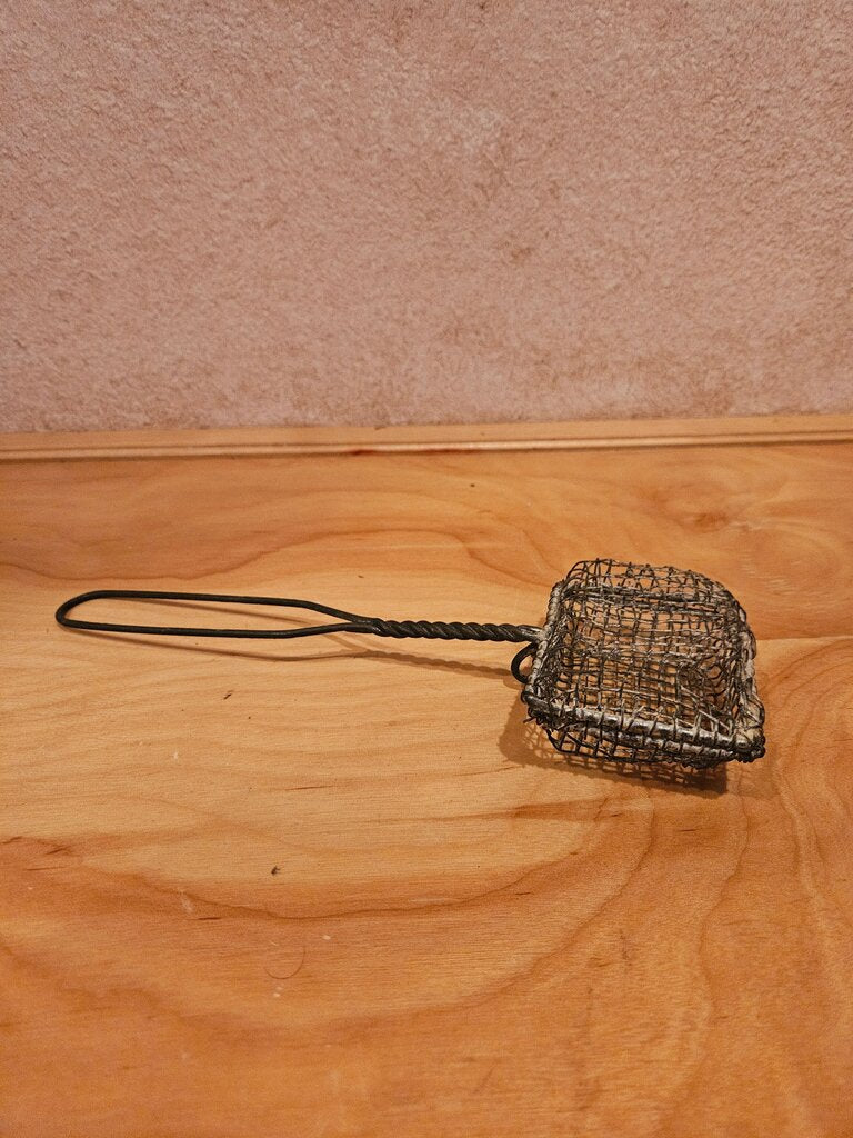 Antique Farmhouse, Soap Saver, Metal Mesh, Square Basket, Kitchen Decor, 1920s Era, Depression Era