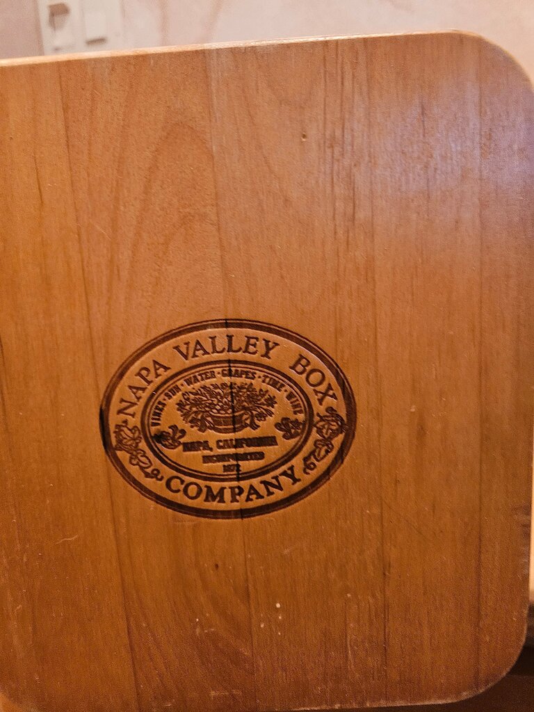 Vintage 90s Napa Valley Box Company Wood Media Storage Rack Books VHS DVD CD