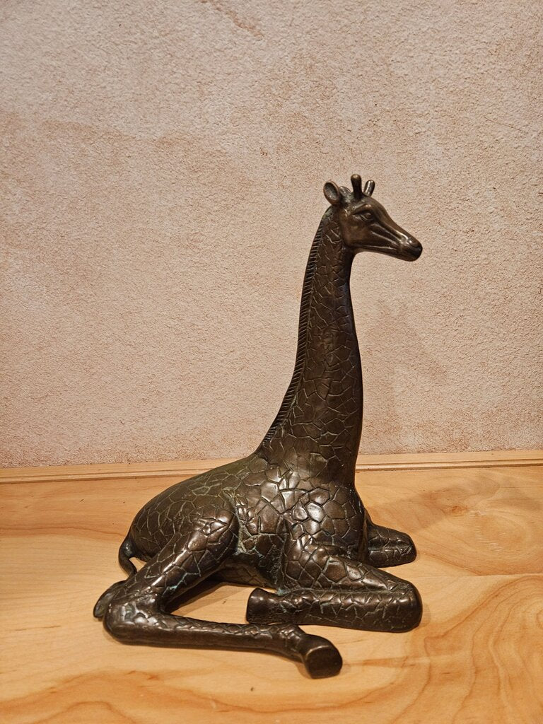 Decorative Bronze Giraffe Figure