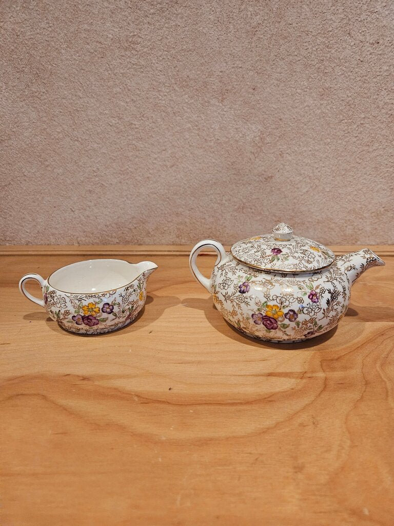 Vintage Lord Nelson Ware Vintage Tea Pot Set Floral Tea Set