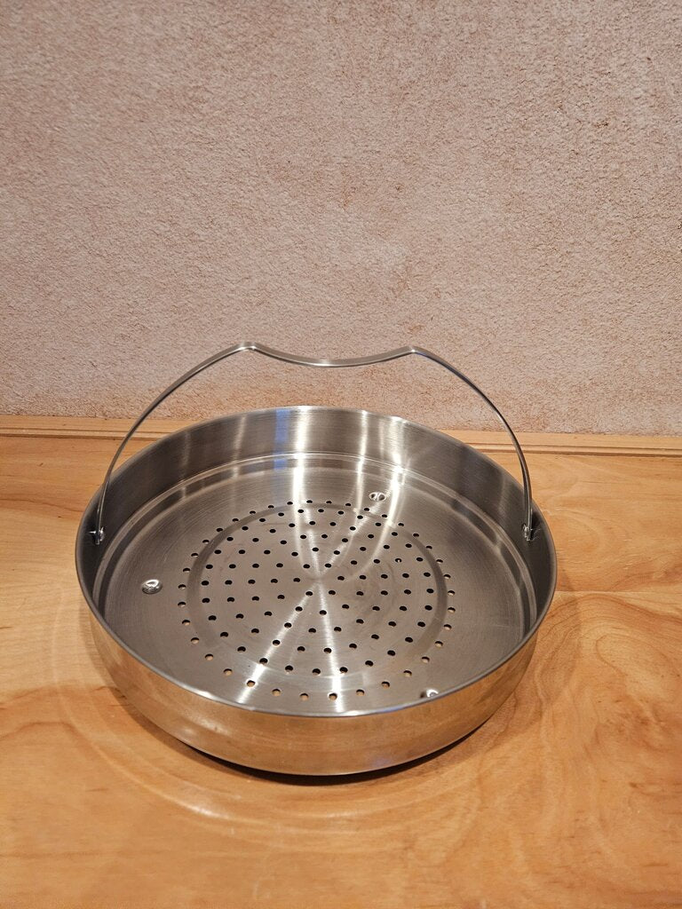 Stainless Steel Multipurpose Steamer Tray Insert w/Collapsible Handle