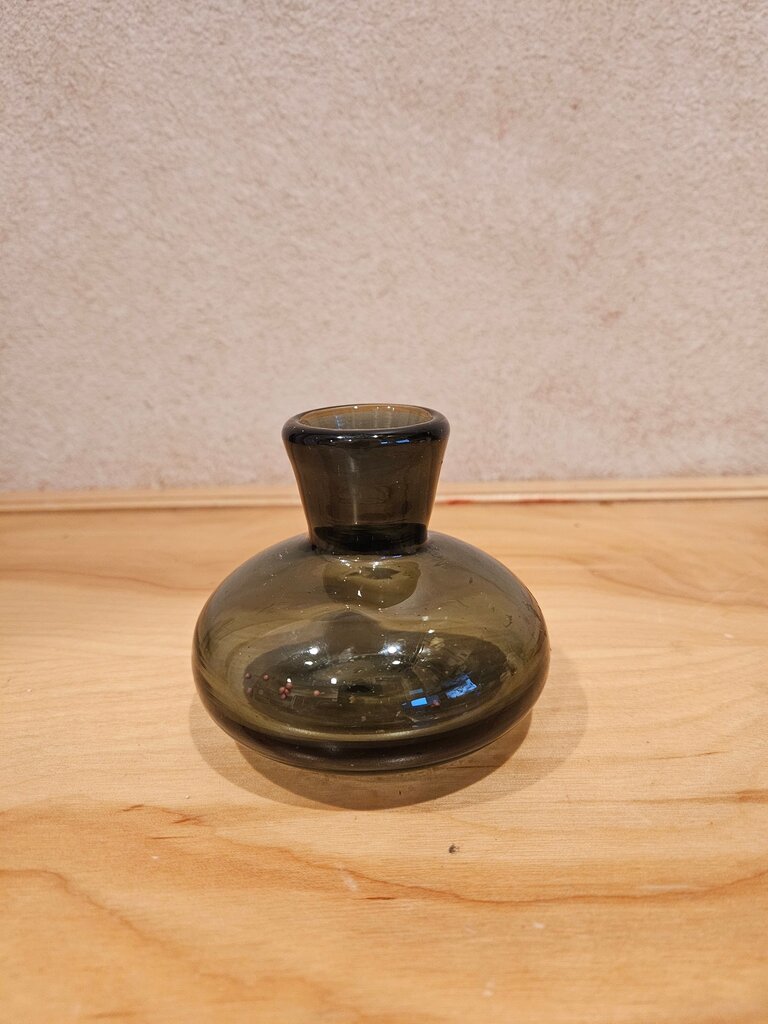 Vintage Green Glass Vase/decanter