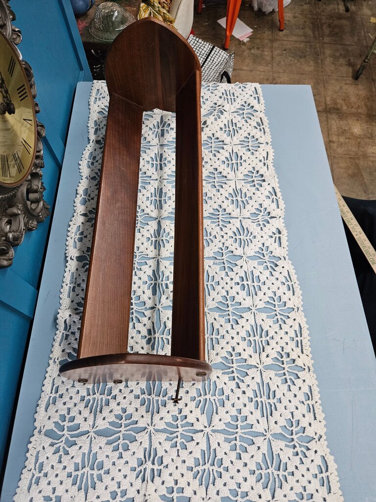 Vintage wood bookrest/bookshelf/book trough