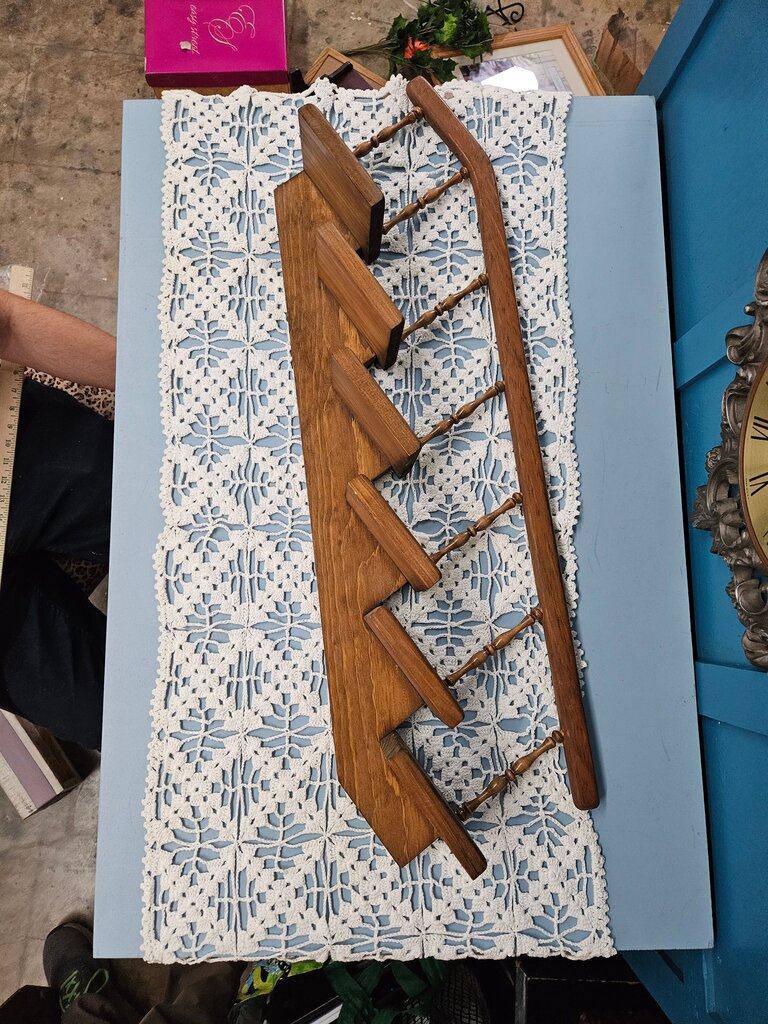 Vintage Wooden Display Shelf