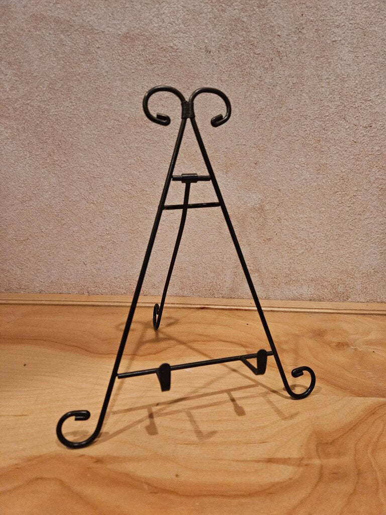 Metal Decorative Easel Photo Display BLACK Wrought Iron Decorative Black Iron Display Stand