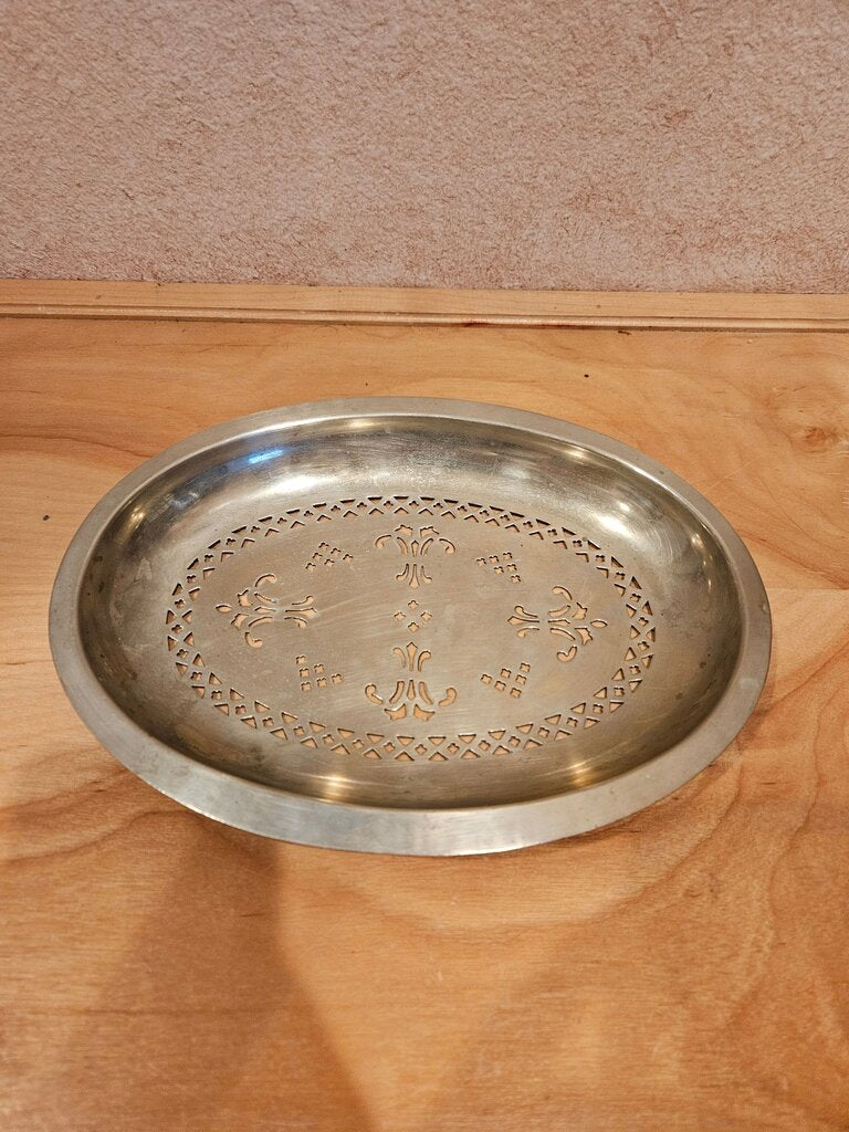 VINTAGE SILVER ASPARAGUS or Vegetable WARMING DISH Serving Tray