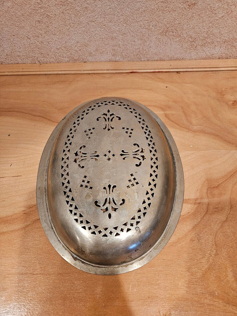 VINTAGE SILVER ASPARAGUS or Vegetable WARMING DISH Serving Tray