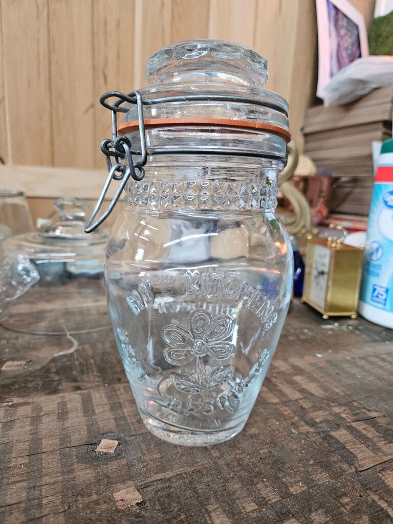 Vintage Glass Kitchen Jar
