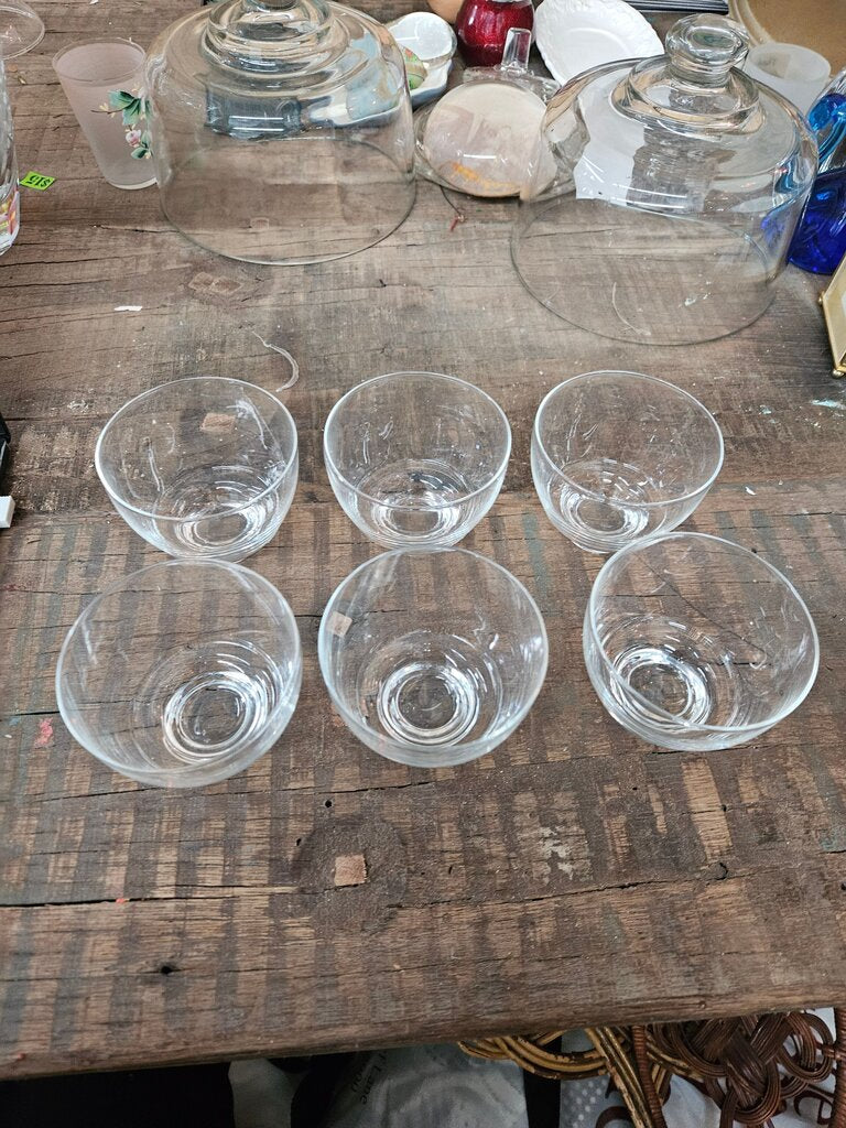Set of 6 Glass Bowls