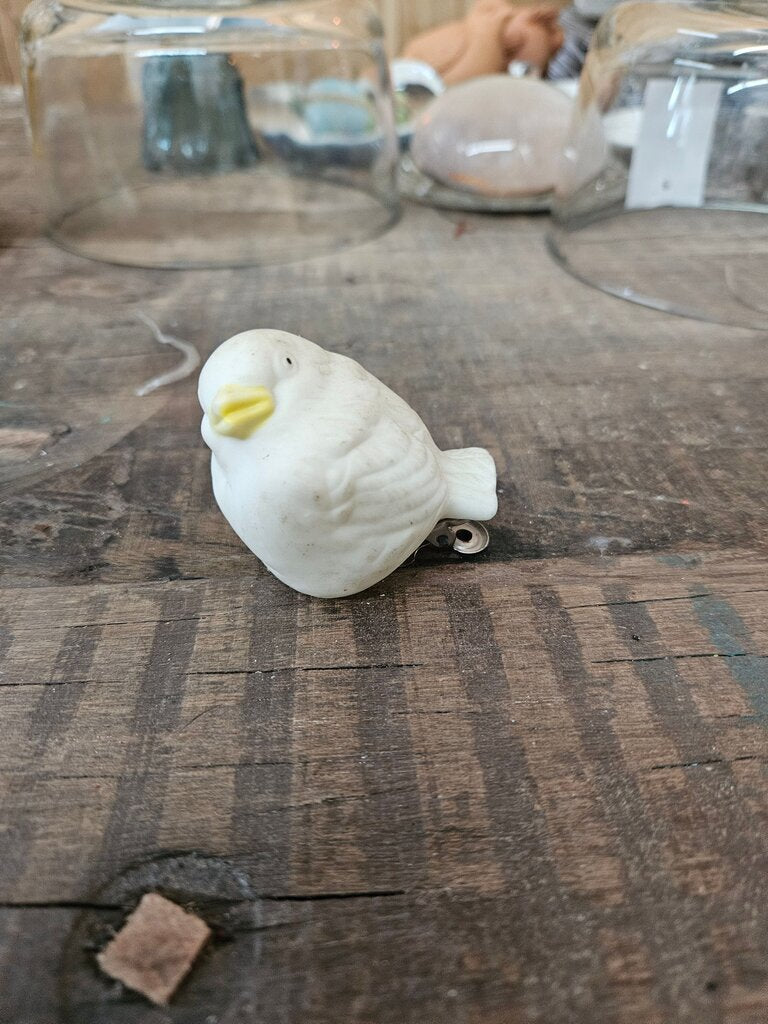 Snowbird Light-ups Department 56 Clip on Tree Ornament Vintage Christmas Decorations for Bird Lover Bisque 1980s Holiday Gift Basket Stuffer