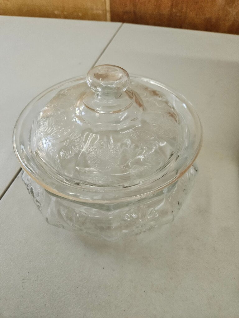 Vintage DC Jenkins Covered Casserole with Sunflowers