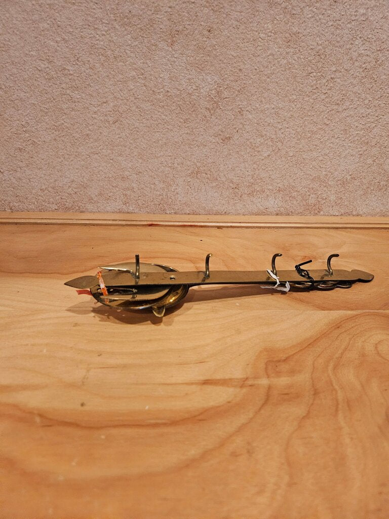 4 pcs Midcentury Vintage Brass cooking Utesil/Tea Strainer with Spoon