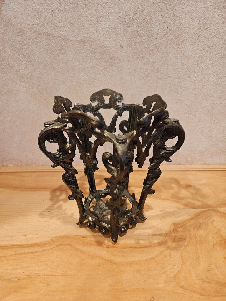 Vintage Ornate Metal Candle Holder/sconce/metal cloche