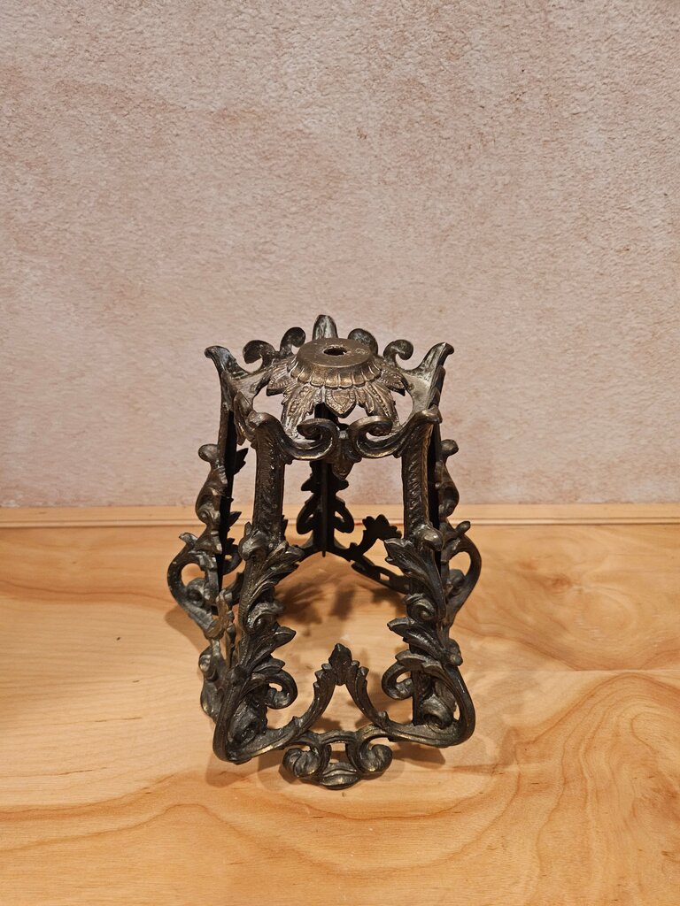 Vintage Ornate Metal Candle Holder/sconce/metal cloche