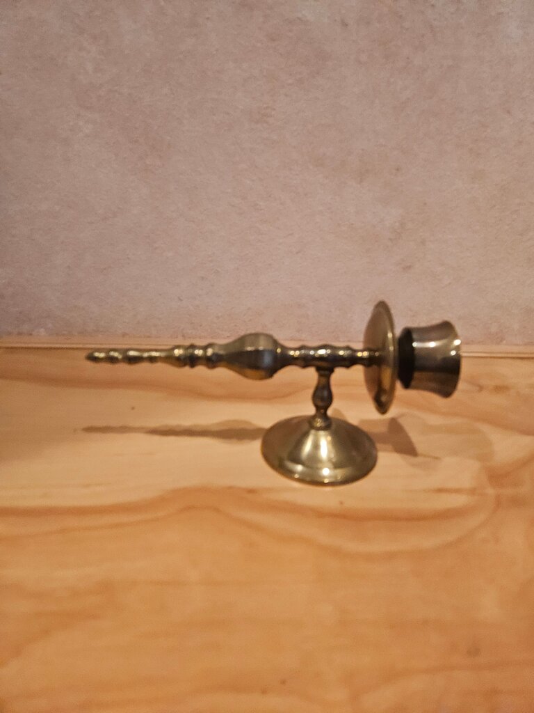 Solid Brass Wall Mounted Candle Stick Holder