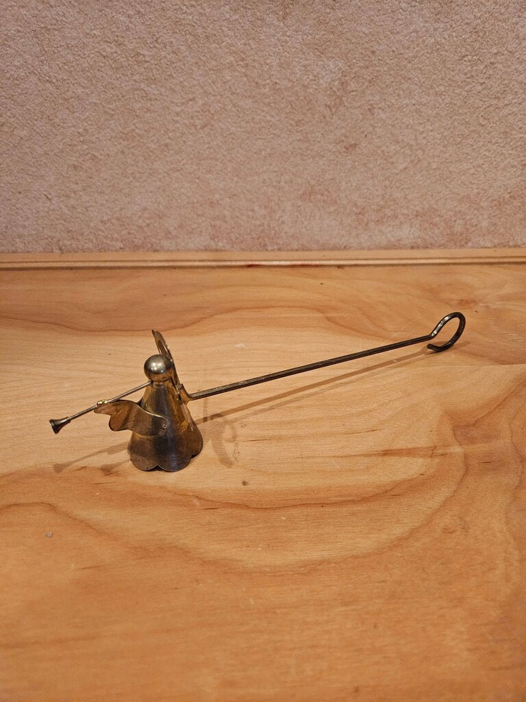 Vintage Solid Brass ANGEL Candle Snuffer