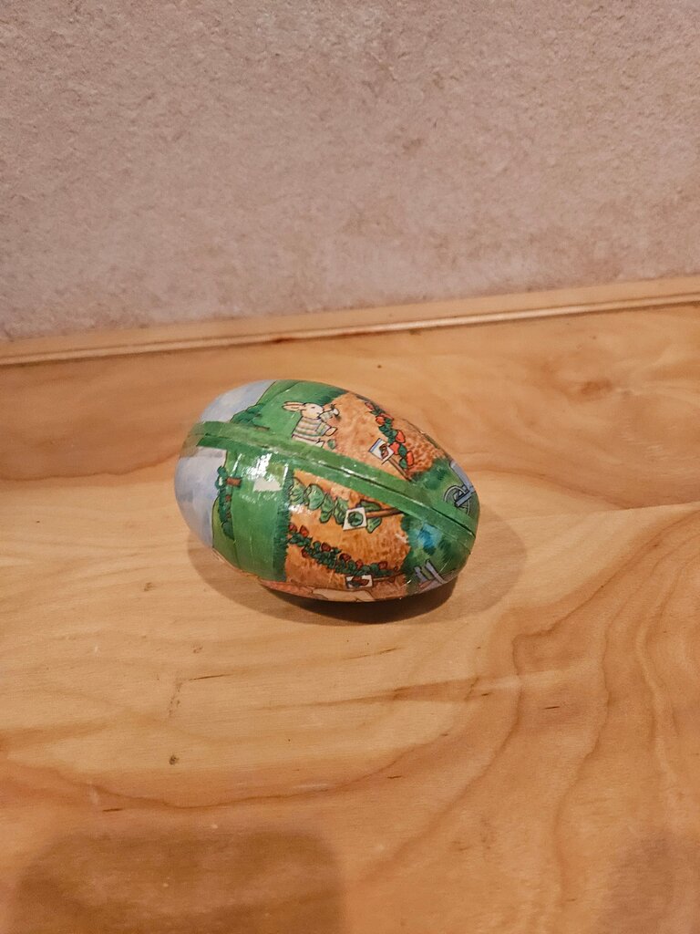 Egg Candy Container West German Made -Easter Gift, Props, Display, Decor