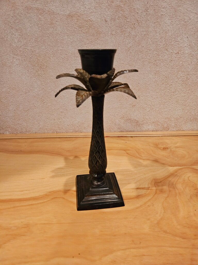 Vintage Palm Tree Candlesticks Candle Holder
