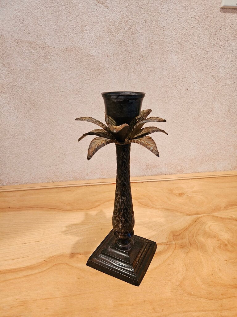 Vintage Palm Tree Candlesticks Candle Holder