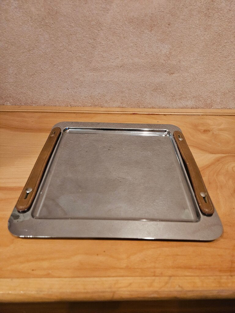Vintage Mid-Century MCM Voss Denmark Danish Serving Buffet Platter Tray Stainless