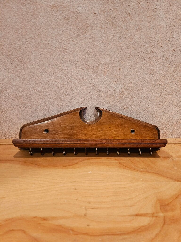 Vintage Wooden Shelf and hooks for Keys/jewelry Holder Rack