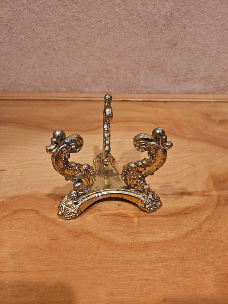 Vintage Godinger Silver-Plated Display Stand Ball Orb Holder