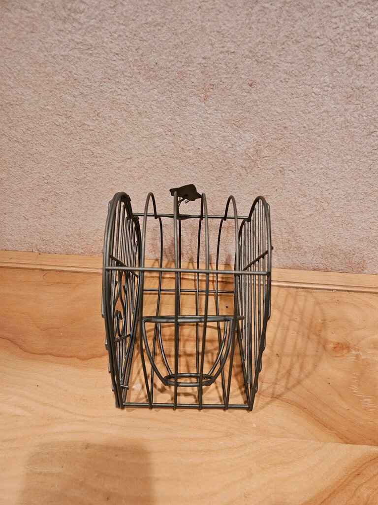 Heart Shaped Black Metal Birdcage /Planter/candle holder Bird Cage Centerpiece with Hanging Loop Wedding Decor