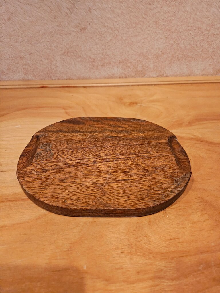 Mid Century Wood & Cork Trivet