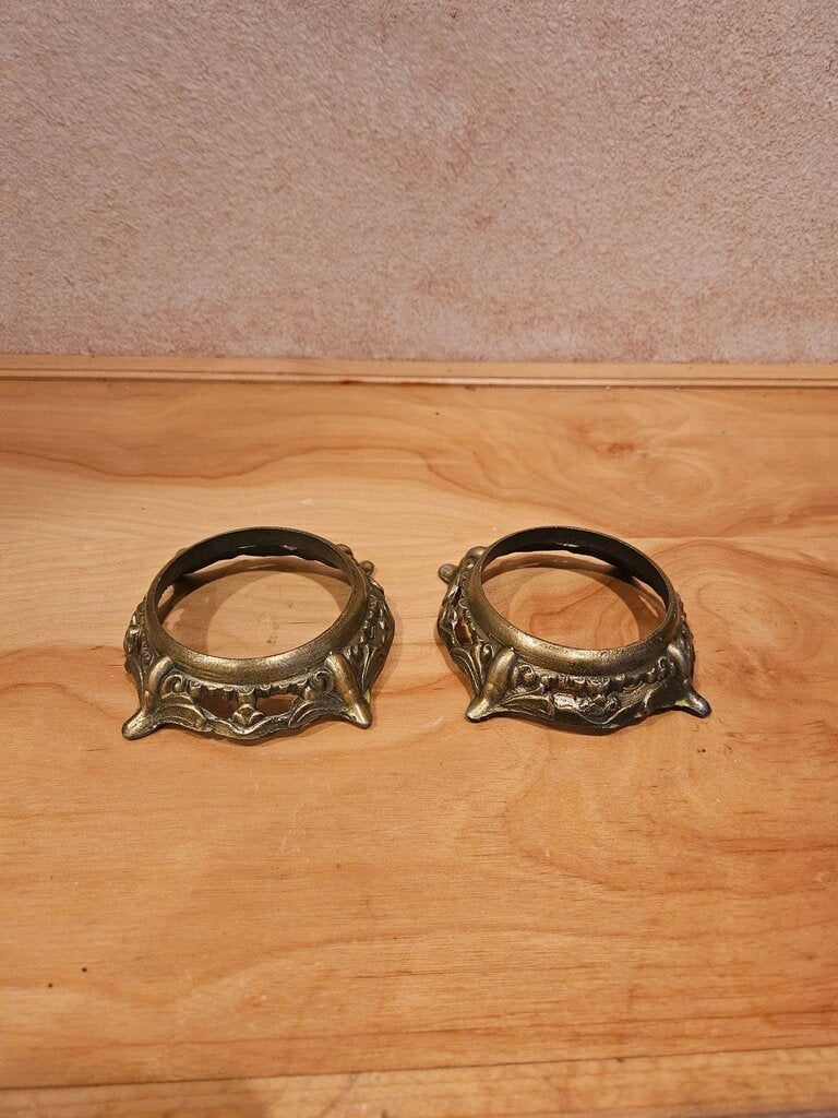 Vintage Brass Candle Holders