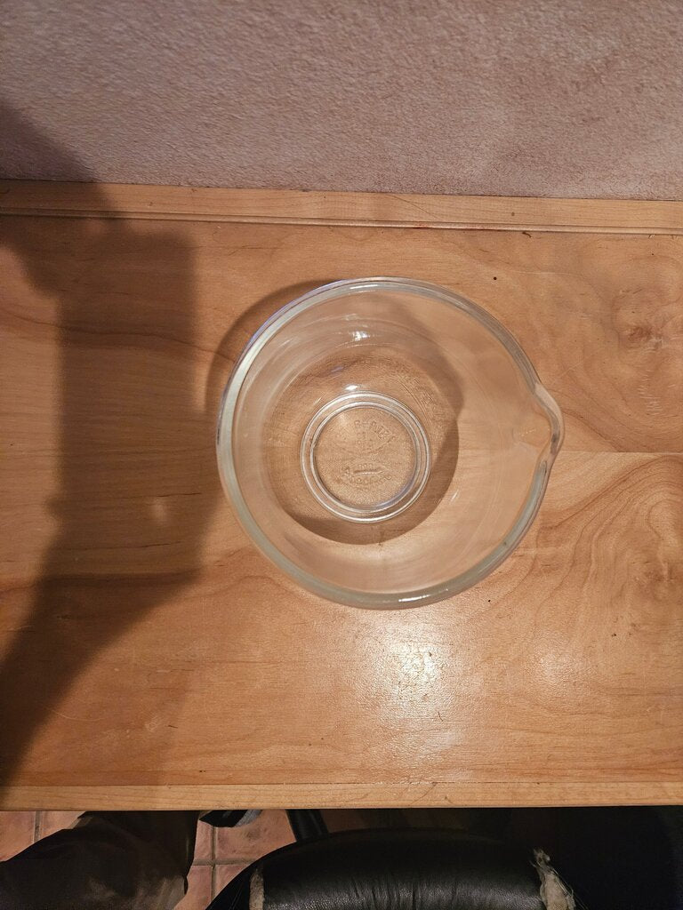 small vintage glass mixing bowl