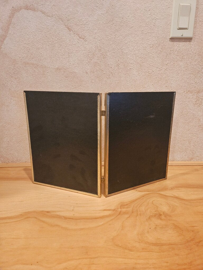 Vintage Double Photo Frame 8x10 Vintage Fancy Frame Family Glass Frame Holds 2 8x10s Photo Brass Frame Elegant Photo Frame