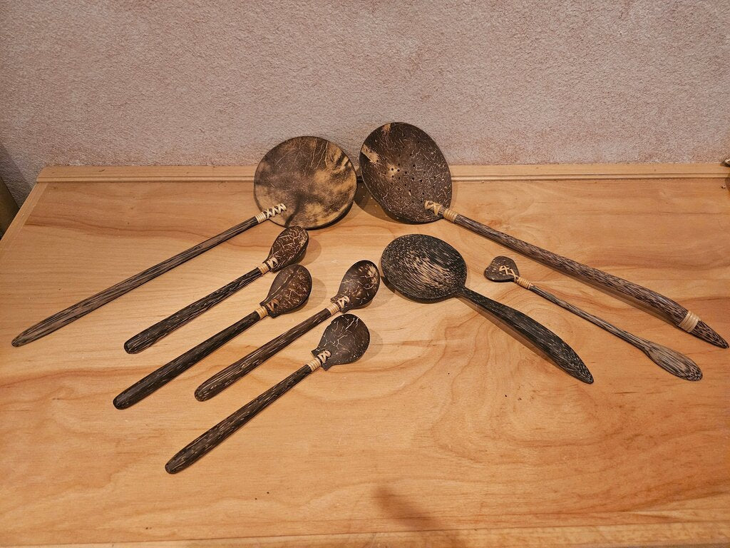 COCONUT SHELL SPOON handmade eco-friendly Handcrafted Wooden