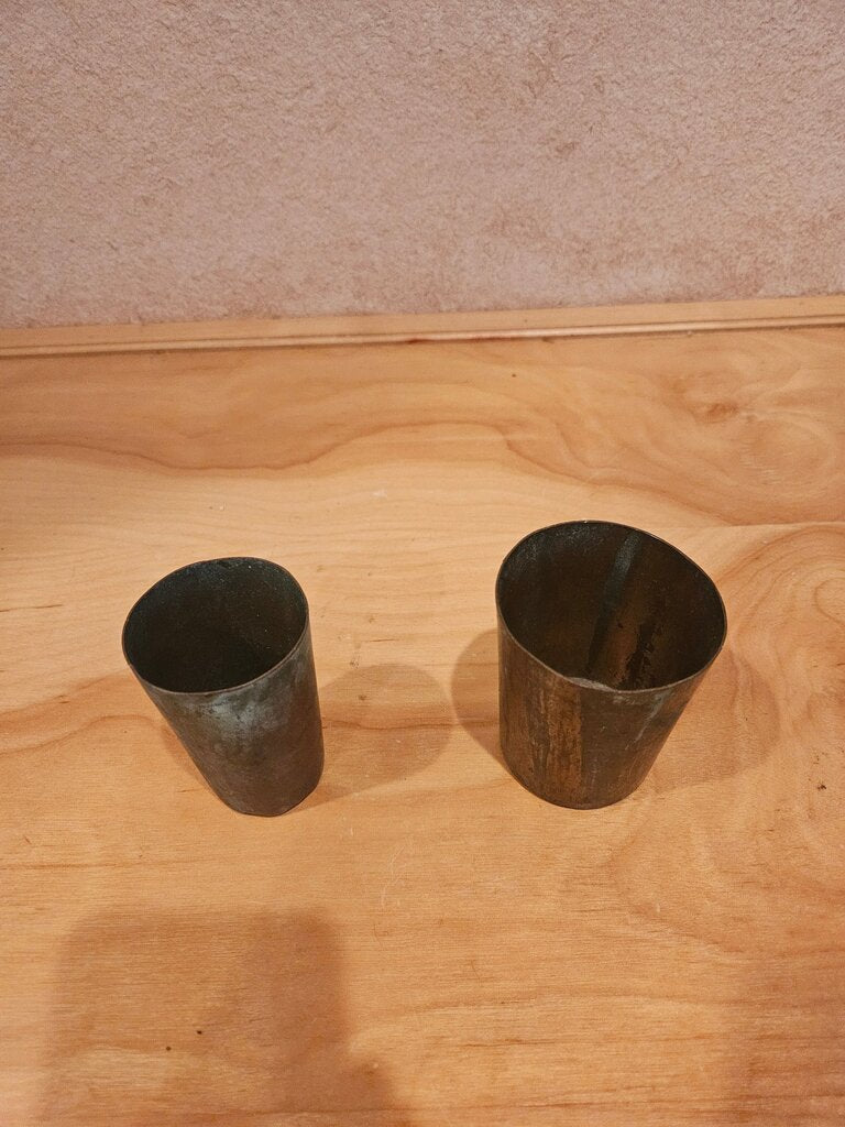 Antique Metal Drinking Cups Set