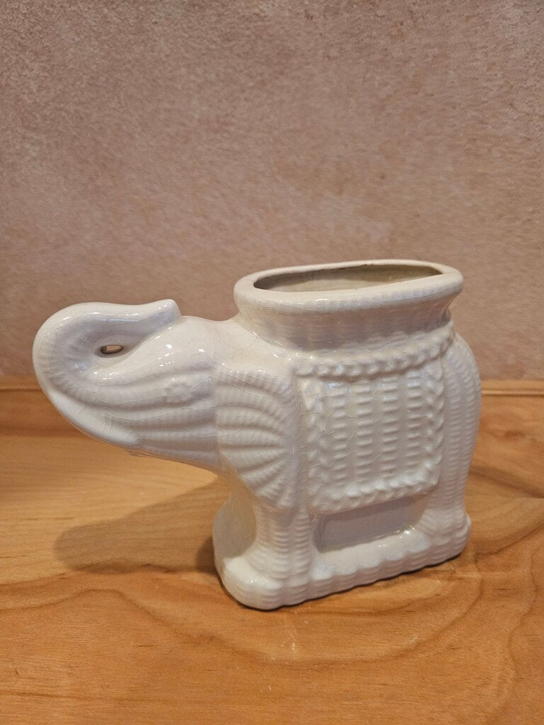 Ceramic Bisque Elephant Vase - DIY Elephant Statue - Home and Garden Decor - Unique Elephant Lover Gift