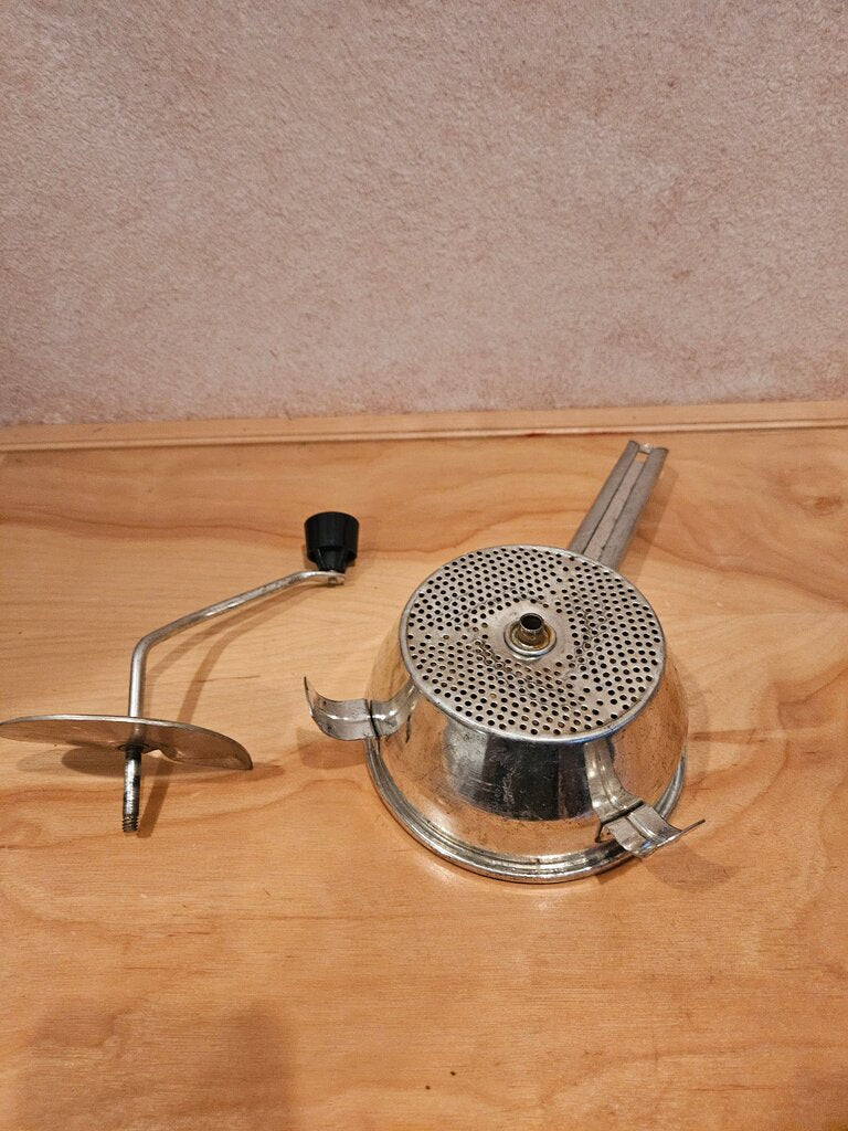 Antique Foley Food Mill / Vintage Silver Food Mill by Foley