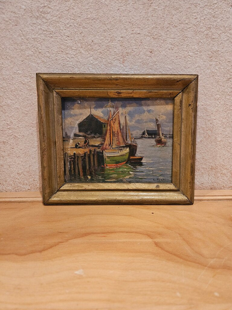 Vintage Seascape Painting