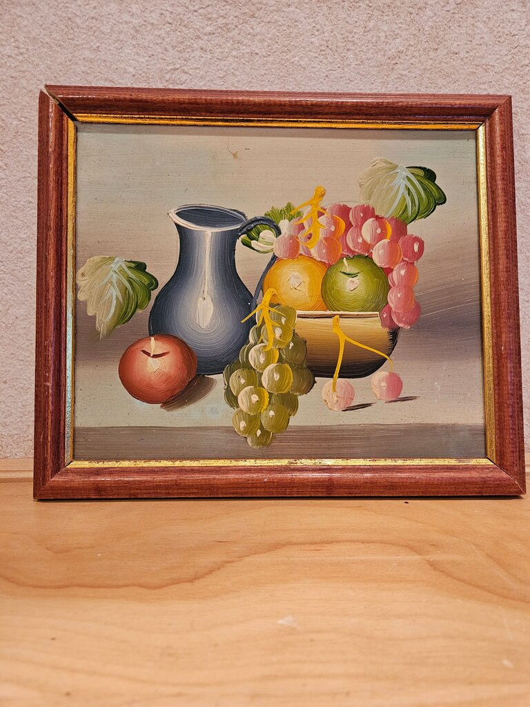 Painting Still Life Fruit Wall Art As is