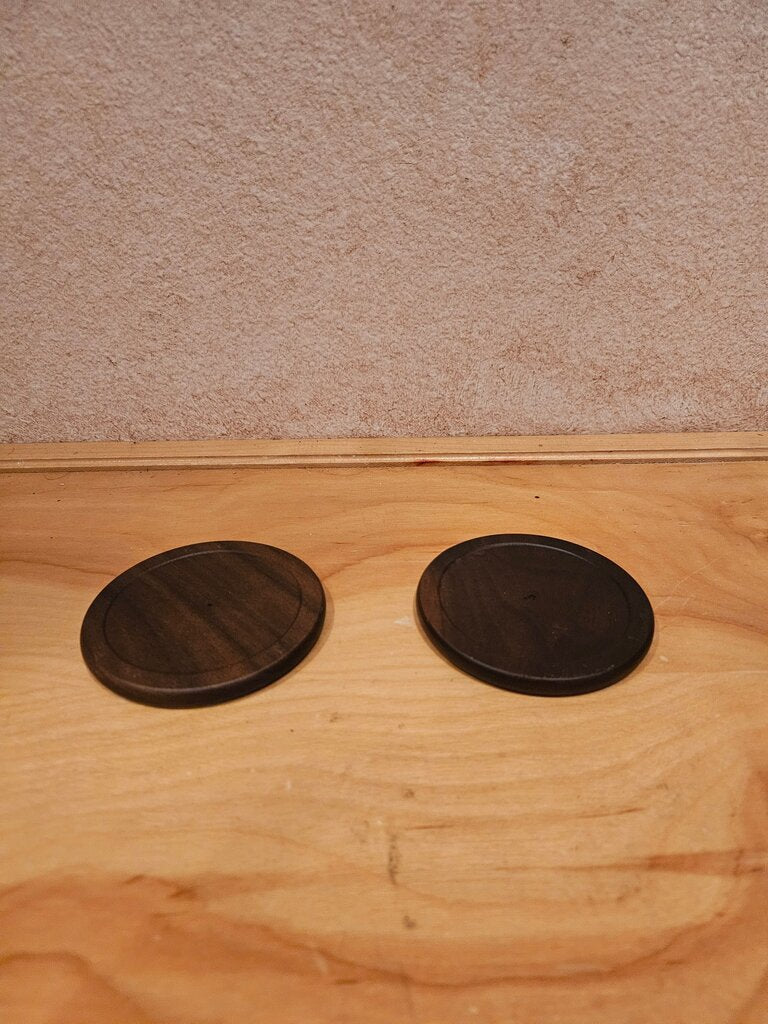 Wooden Coaster Set cloche base/riser /candle holder