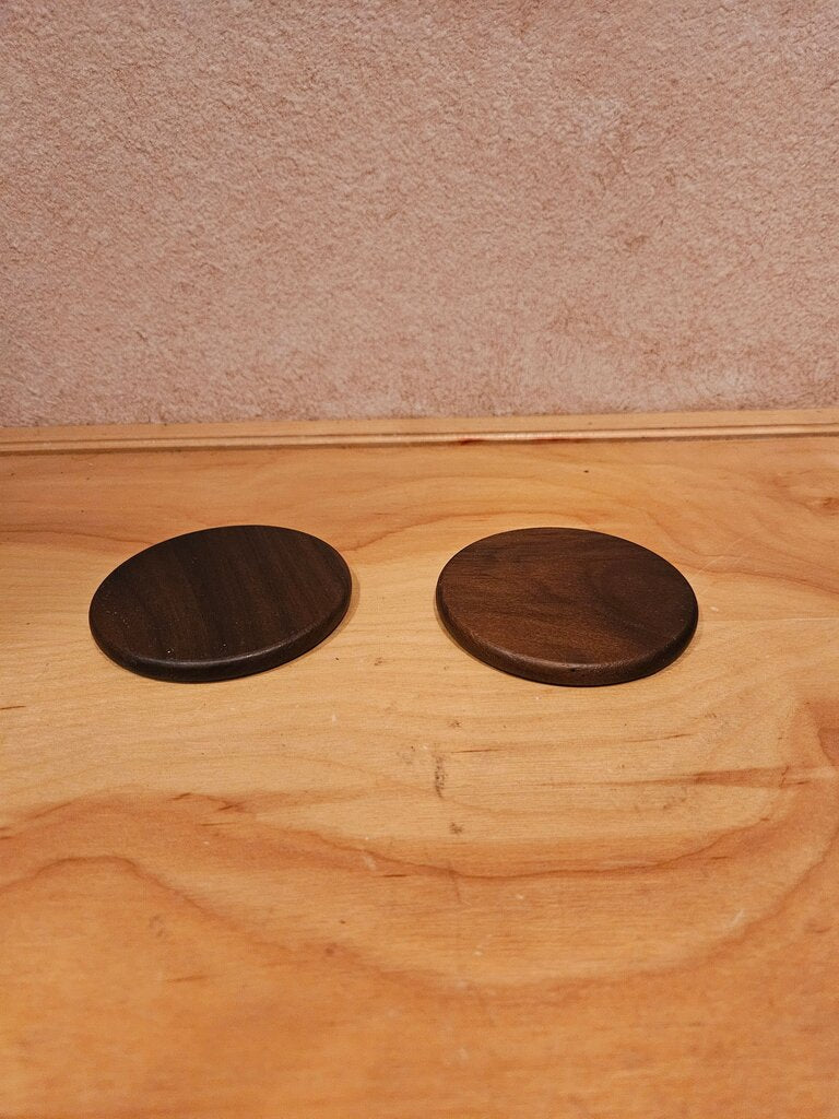 Wooden Coaster Set cloche base/riser /candle holder
