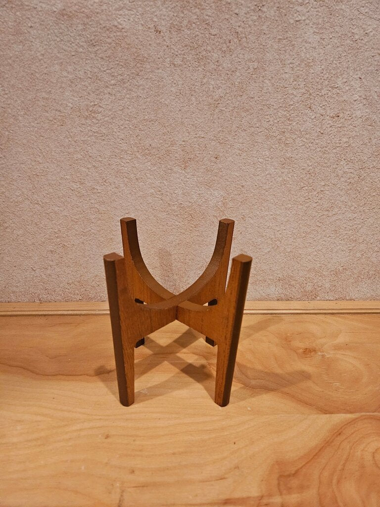 Mid-Century Modern Wooden Stand/ plant holder/rock display/riser