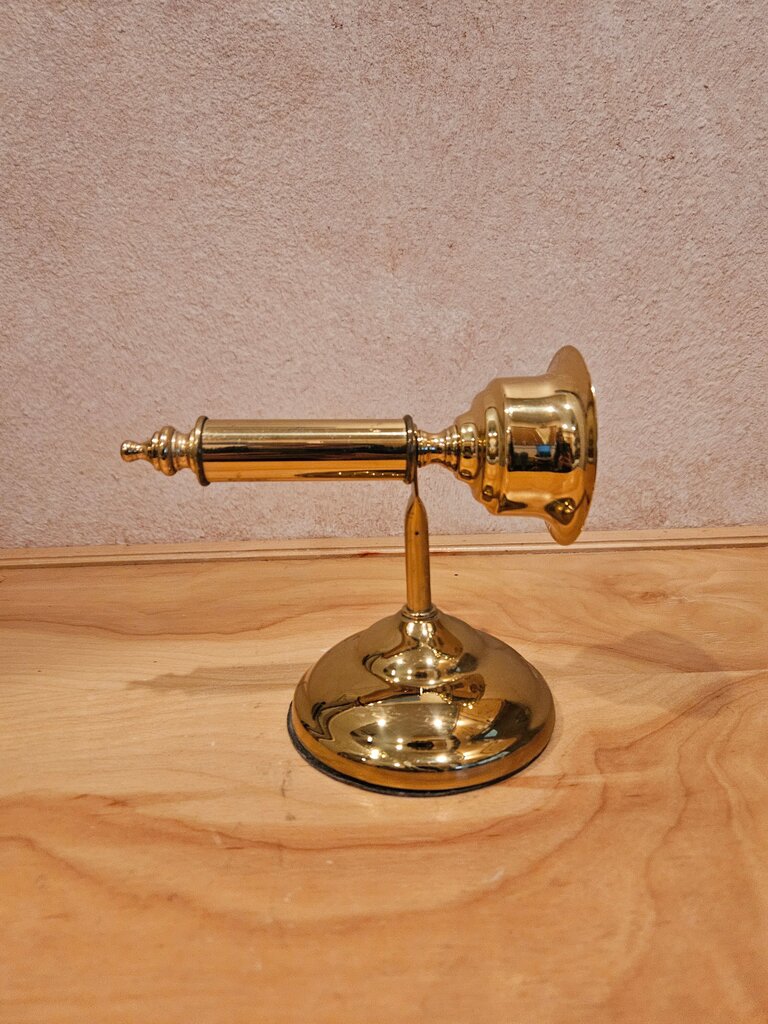 Vintage Brass Taper Wall Sconce Traditional Early American Colonial